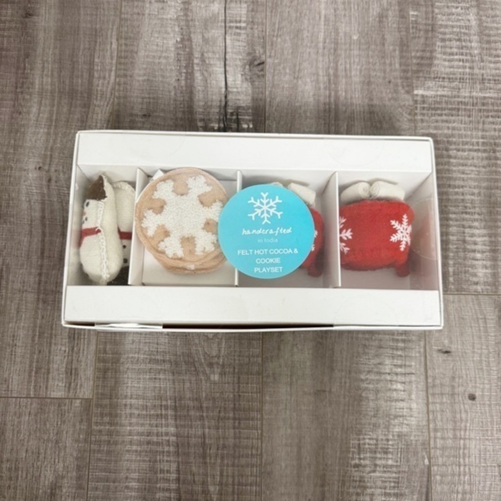 Felt Hot Cocoa & Cookie Winter Children's Kid's Playset NIB